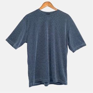 Grey Textured Vacationer Crew Neck T-Shirt